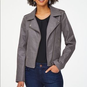 LOFT | Faux Suede Moto Jacket